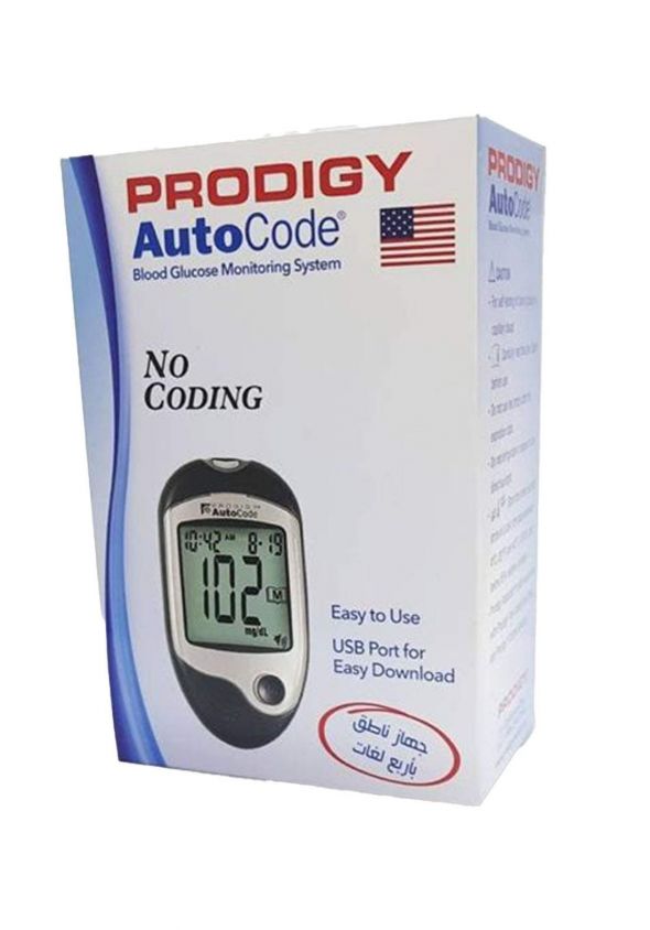 Prodigy auto code blood glucose monitoring system جهاز قياس سكرالدم من