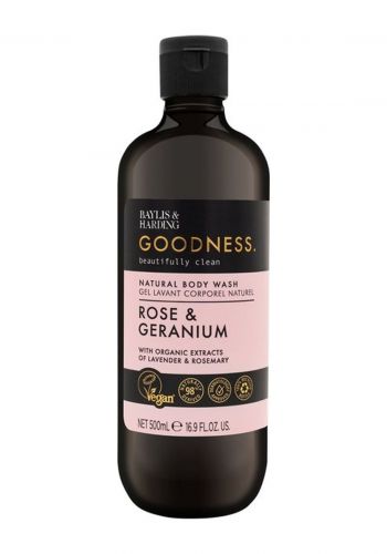غسول الجسم  بخلاصة  الورد وابرة الراعي 500 مل من بايليس وهاردينج Baylis & Harding Body Wash

