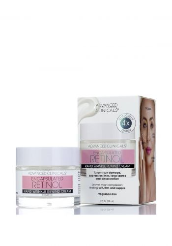 كريم ريتينول مضاد للتجاعيد والشيخوخة 59 مل من ادفانسد كلينكالز Advanced Clincals Retinol Rapid Wrinkels Rewind Cream 