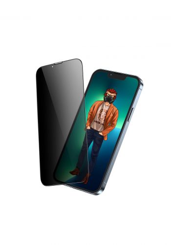 لاصقة مضللة لحماية شاشة الهاتف ايفون 13 - 13 برو من غرين ليون Green GNDREPY13P 3D Privacy Glass Screen Protector for iPhone 13-13 Pro (6.7 Inch)