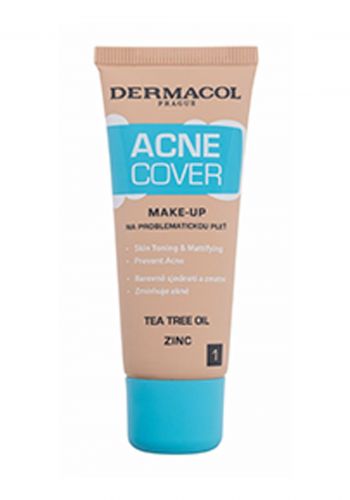 كريم علاج حب الشباب للبشرة التي تعاني من مشاكل 30 مل من ديرماكولDermacol Acnecover make-up no.1