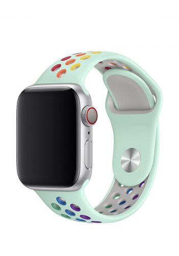 سوار سيليكون لساعة أبل Silicone Turquoise Nike Sport Apple Watch Band-Turquoise