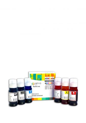 سيت الوان طابعة لاجهزة ابسون 6 قطع  Datco Refill For Canon 
