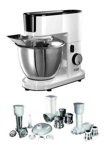 سيت عجانة مع فرامة 700 واط سعة 4.5 لتر من راسل هوبس Russell Hobbs 20355 Aura Stand Mixers