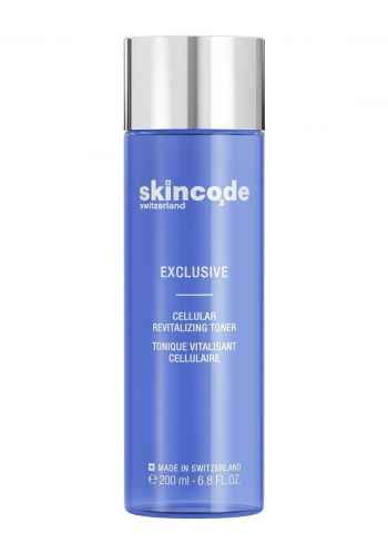 تونر منشط خلوي لجميع انواع البشرة 200 مل من  سكينكود Skincode Exclusive Cellular Revitalizing Toner