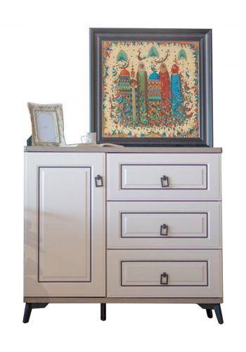 خزانة أدراج BONICA WHITE Modern Drawer Cabinet