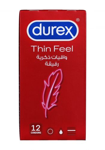 واقي ذكري رقيق 12 قطعة من ديوركس Durex Thin Feel Condoms