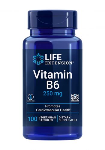 فيتامين بي 6 100 كبسولة من لايف اكستنشين Life Extension Vitamin B6 250 mg
