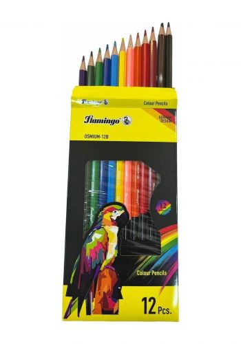 الوان خشبية 12 لون من فلامينغو Flamingo Colour Pencil with High Quality 