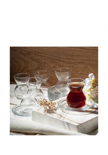 سيت استكان زجاجي  6 قطع من باشابهجة Pasabahce 96575 Tea Set
