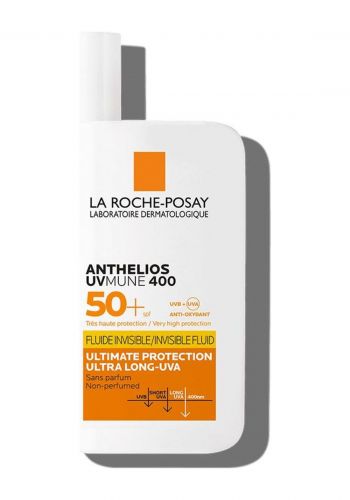 واقي شمس سائل 50 مل من لاروش بوزيه La Roche Posay Anthelios UVMUNE 400 Invisible Fluid SPF 50