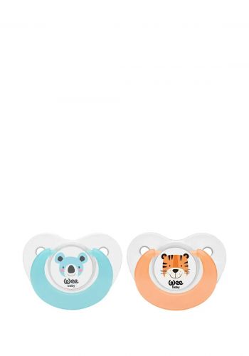 سيت لهاية اطفال 2 قطعة رقم 1 من وي بيبي Wee Baby 319 Double Fun Animals Soother