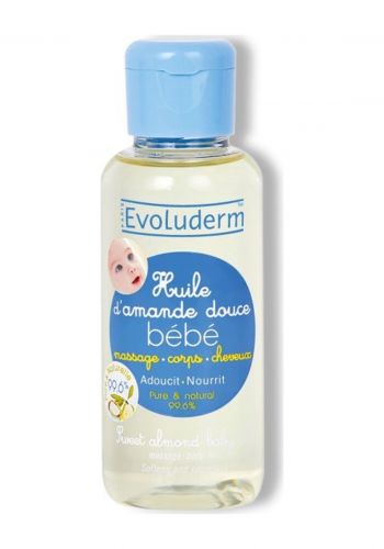زيت للأطفال بخلاصة زيت اللوز الحلو 100 مل من ايفولوديرم  Evoluderm  Oil Sweet Almond