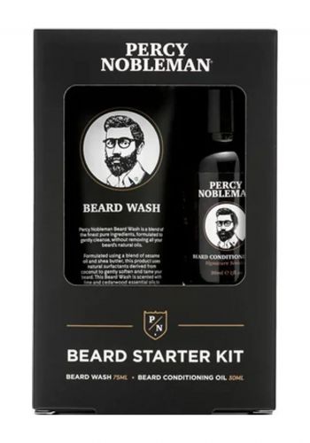 مجموعة غسول وزيت اللحية من بيرسي نوبل مان Percy Nobleman Beard Starter Kit 