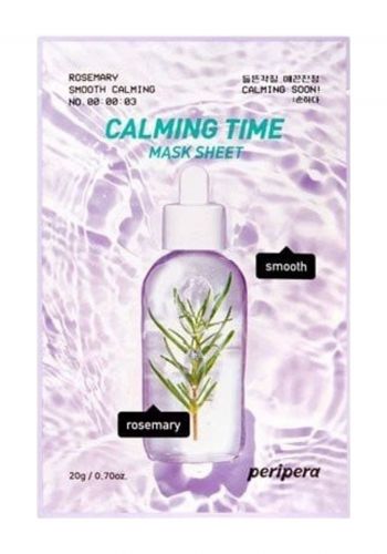 قناع للوجه مهدئ بخلاصة وردة الذرة من بيريبيرا Peripera Calming Time Mask Sheet Cornflower Soothing Calming    