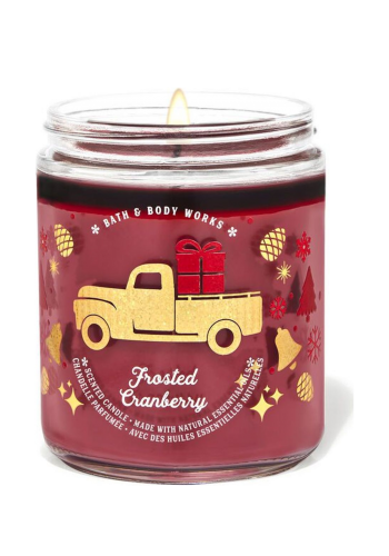 شمعة عطرية 198غم فتيلة واحدة  رائحة التوت البري من باث اند بدي وركس   Bath And Body Works scented candle   
