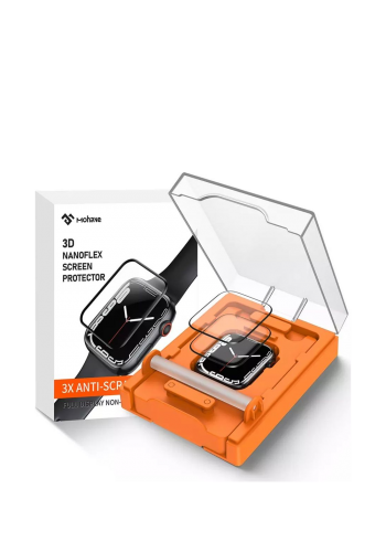 واقي شاشة لساعة ابل بحجم 41 ملم  Transparent Tempered Glass Screen Protector For Apple Watch Series 7