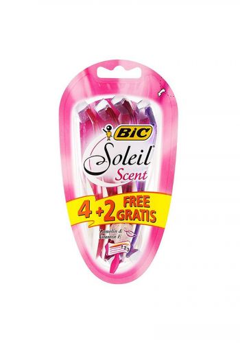 سيت مكائن نسائية حلاقة يدوية 6 قطع من بيك Bic Soleil Scent