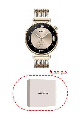 ساعة هواوي الذكية Huawei Aurora-B19M-Gold Watch GT4 41 MM