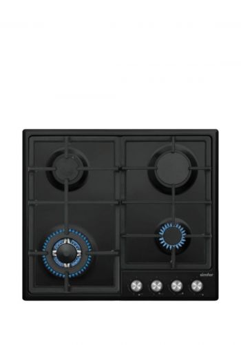 طباخ منضدي غازي 60 سم 4 شعلات من سيمفر Simfer H6406AGSSP-FFD Built-in Gas Hob 