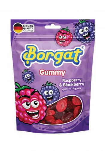 حلوى الجيلاتين بنكهة توت العليق والتوت الاسود 80 غرام من بورجات Borgat Gummy Raspberry & Blackberry
