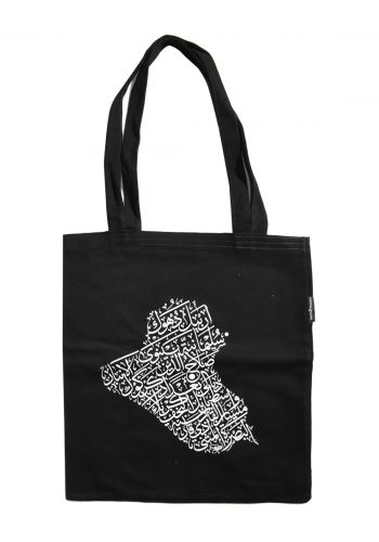 حقيبة توت باك  صديقة للبيئة بتصميم خارطة العراق من زقاق 13 Zuqaq 13 Tote Bag
