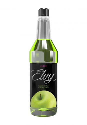 شراب مركز بنكهة التفاح الاخضر 750 مل من سافورا ايلفي Savora Elvy Green Apple Flavored Syrup