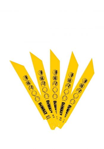 شفرة منشار ترددي 5 قطع من ديوالت Dewalt DT2361-QZ Metal Reciprocating Blades