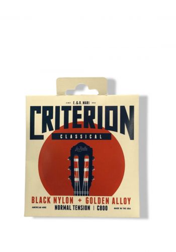 أوتار للغيتار من لابيلا La Bella Classical Guitar Strings Criterion C800 Black Nylon