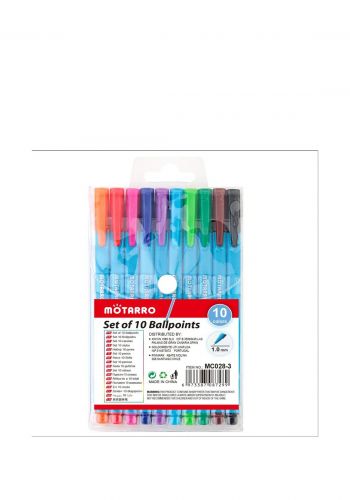 مجموعة أقلام حبر جاف ملونة 15 سم 10 قطع من موتارو Motarro mc028-3 Ballpoint Pen