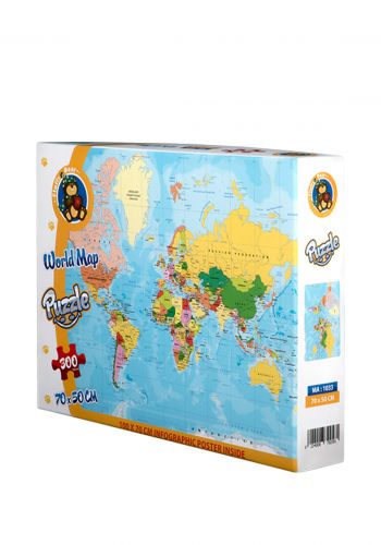 لعبة بازل خريطة العالم من فلافي بيرFluffy Bear World Map