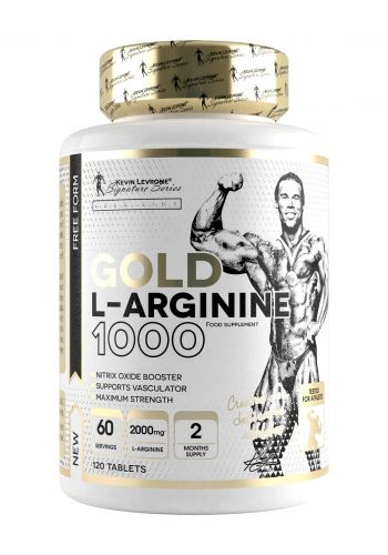 مكمل غذائي 60 حصة 120 قرص من كيفن ليفرون Kevin Levrone Gold L-Arginine