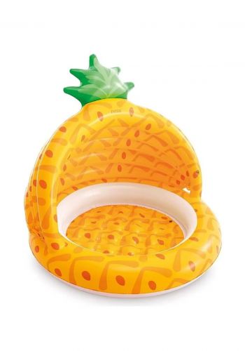 حمام سباحة قابل للنفخ للأطفال مع مظلة 90 × 270 × 245 سم  من انتكس  Intex 58414 Baby Pool Pineapple
