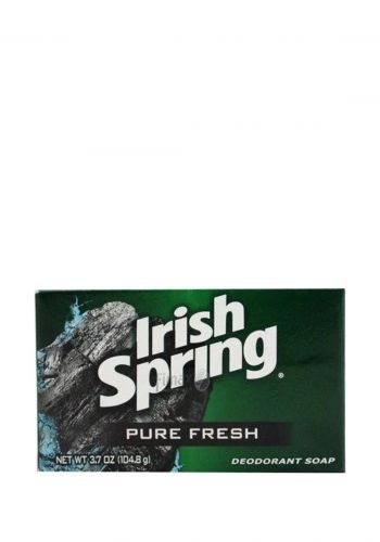 صابون بالفحم مزيل رائحة العرق 104.8 غرام من ايرش سبرينغ Irish Spring Pure Fresh Deodrent Soap