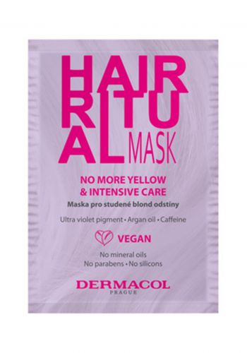 Dermacol Hair Mask قناع منظف للعناية بالشعر الأشقر الفاتح 15 مل من ديرماكول