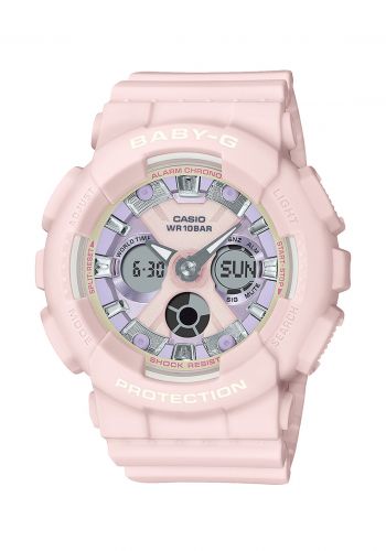 ساعة جي شوك نسائية وردي اللون من كاسيو Casio G-SHOCK BA-130WP-4ADR Watch