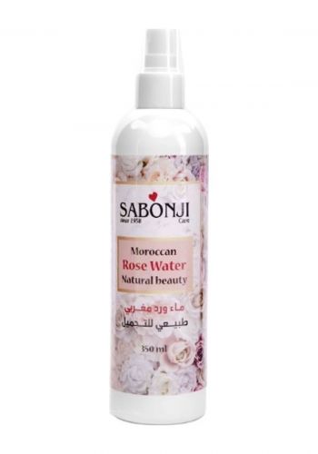 بخاخ ماء ورد مغربي 350 مل من صابونجي Sabonji Moroccan Natural Beauty Rose Water