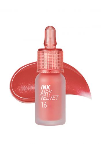 تنت شفاه 4 غم درجة 16 من بريبيرا Peripera Ink Air Velvet  Favorite Orange Pink 