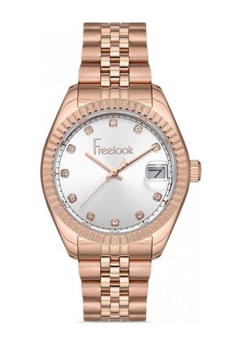 ساعة يد نسائية باللون الذهبي من فريلوك Freelook fl.1.10214.2 Women's Wrist Watch