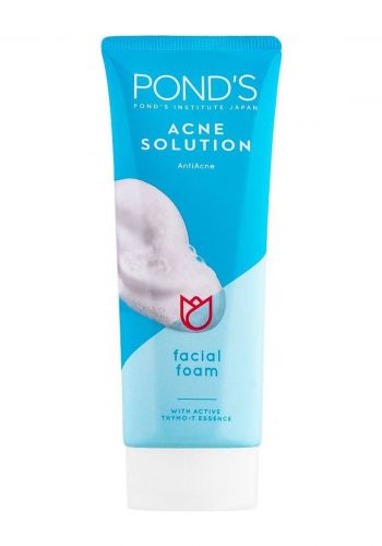 غسول رغوة معالج لحب الشباب 100 غم من بوندس Ponds Acne Solution Face Wash
