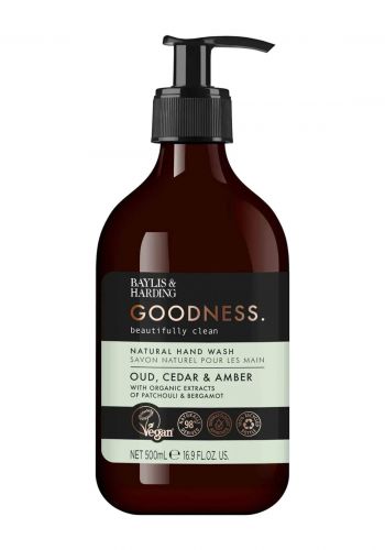 غسول لليدين بخلاصة العود والارز والعنبر 500 مل من  بايليس  اند هاردينج ‎Baylis & Harding Goodness Handwash 
