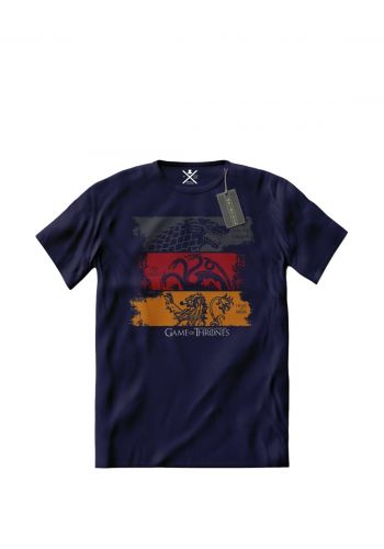 تيشيرت رجالي نيلي اللون من مستر بلاك Mr Black Men's T-shirt
