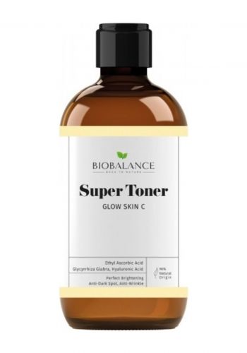 تونر  بفيتامين سي لجميع انواع البشرة  250 مل من بايو بلانس Bio Balance Super Toner Glow Skin With Vitamin C 