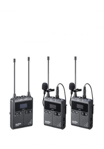 Godox WMicS1 Kit 2 Two-Person Camera-Mount Wireless نظام ميكروفون لاسلكي من كودكس