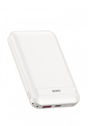 شاحن محمول من ويوو  Wiwu SC10000WHT  Magnetic Wireless Charging 10000 Mah Power Bank - WHITE