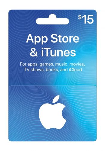 بطاقة هدايا بقيمة 15 دولار من ايتونز  ITunes App Story Gift Card 