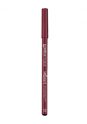 قلم تحديد الشفاه رقم (12) ماروني اللون من بيلا اوجي Bellaoggi Lip Liner Matita Labbra Mat Grape Nectar 