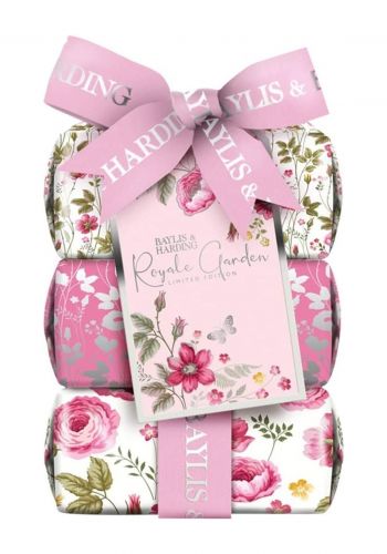 صابون معطر رويال كاردن 3 قطع من بايليس هاردنك Baylis & Harding Royale Garden Soaps, Pack of 3 