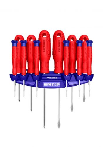 سيت مفك براغي 12 قطعة من ايمتوب Emtop ESST1201 Screwdriver & Precision Screwdriver Set
