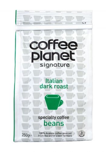 حبوب قهوة ايطالية 250 غم من كوفي بلانيت Coffee Planet Italian Dark Roast Coffee Beans